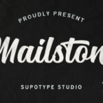 Mailston Script Font Poster 1