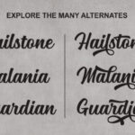 Mailston Script Font Poster 5