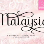 Malaysia Font Poster 1