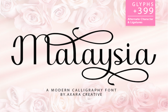 Malaysia Font Poster 1