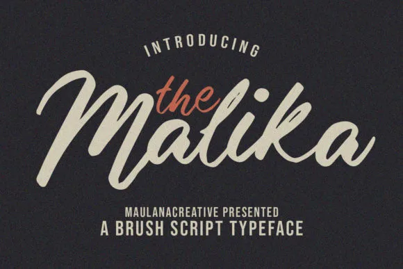 Malika Font Malika Font Poster 1