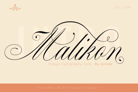 Malikon Font Poster 1