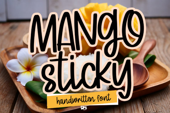 Mango Sticky Font Poster 1