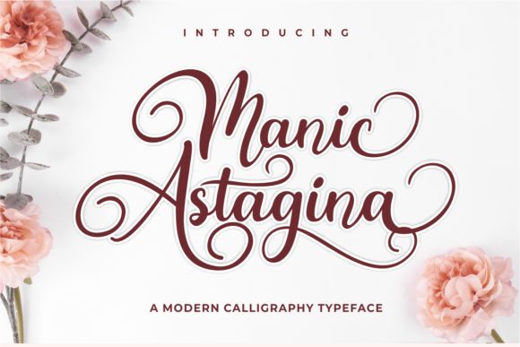 Manic Astagina Font Poster 1
