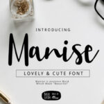 Manise Font Poster 1