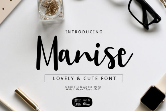 Manise Font Poster 1