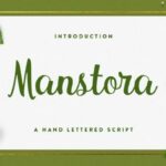 Manstora Font Poster 1