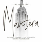 Manterra Font Poster 1