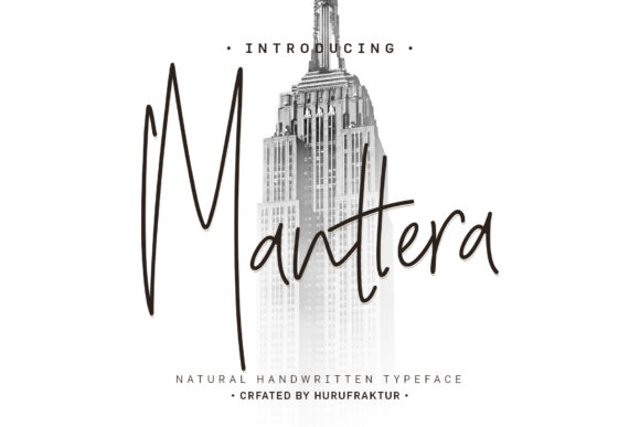 Manterra Font Poster 1