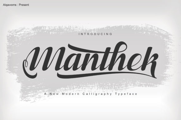 Manthek Font Poster 1