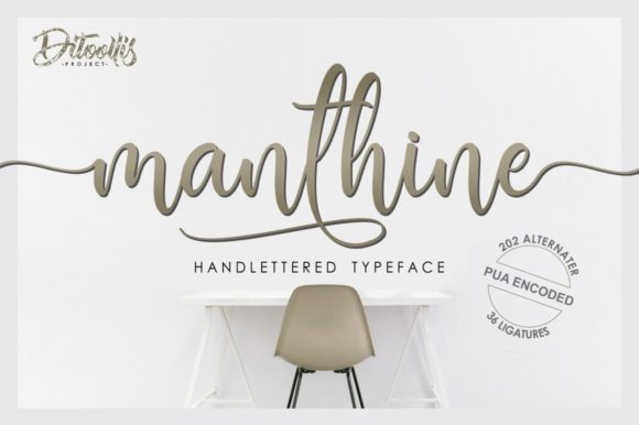 Manthine Font Poster 1