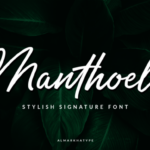 Manthoels Font Poster 1