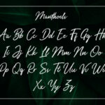 Manthoels Font Poster 9