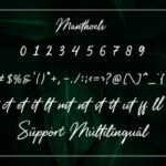 Manthoels Font Poster 10