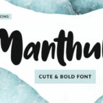 Manthul Font Poster 1