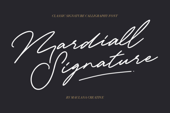 Mardiall Signature Font Poster 1