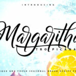 Margaritha Tropicana Font Poster 1