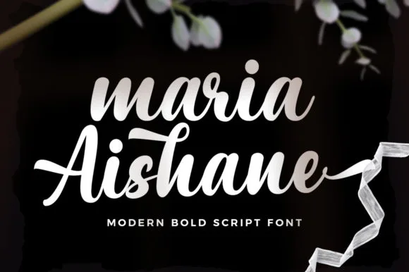 Maria Aishane Font Maria Aishane Font Poster 1