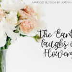 Marigold Blossom Font Poster 3