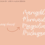 Marigold Blossom Font Poster 7
