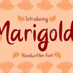 Marigolds Font Poster 1