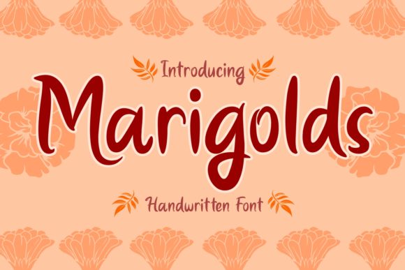 Marigolds Font Poster 1