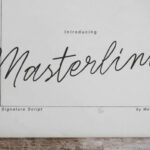 Masterline Font Poster 1