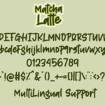 Matcha Latte Font Poster 7