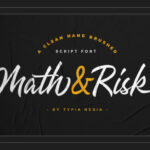 Math and Risk Font Poster 1