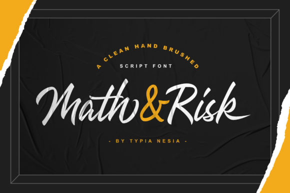 Math and Risk Font Poster 1