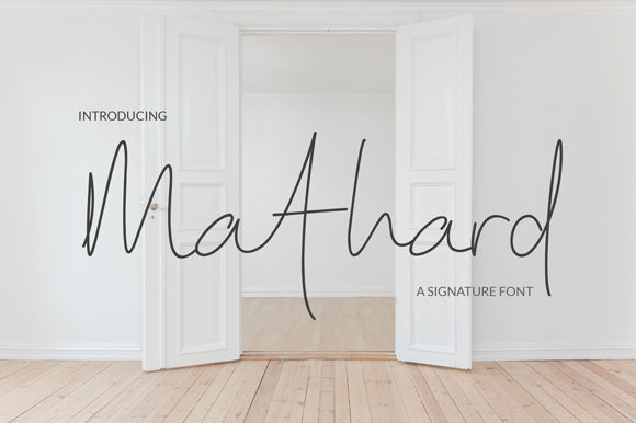 Mathard Font Poster 1