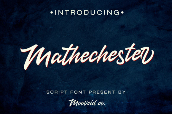 Mathechester Font Poster 1