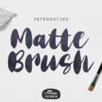 Matte Brush Font Poster 1