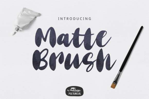 Matte Brush Font Poster 1