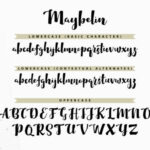 Maybelin Font Poster 7