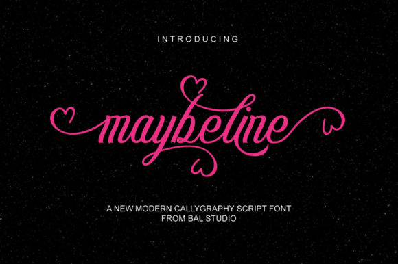 Maybeline Font Poster 1