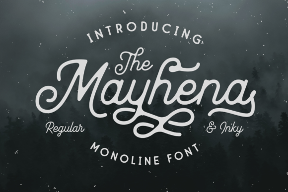 Mayhena Font Mayhena Font Poster 1
