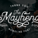 Mayhena Font Poster 12