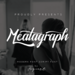 Meatagraph Font Poster 1