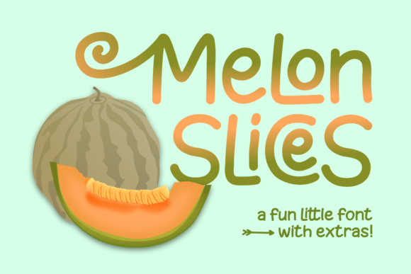 Melon Slices Font Poster 1