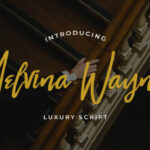 Melvina Wayne Font Poster 1