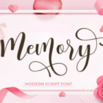 Memory Font Poster 1