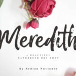 Meredith Font Poster 1