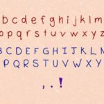 Messy Marker Font Poster 2