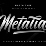 Metalia Font Poster 1