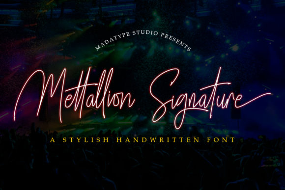 Mettallion Font Poster 1