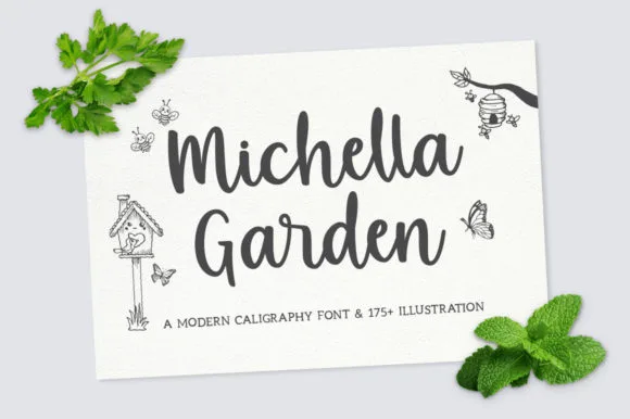 Michella Garden Font Michella Garden Font Poster 1