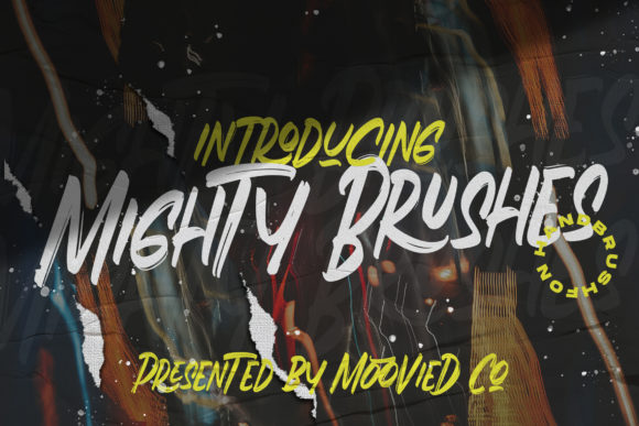 Mighty Brushes Font Poster 1