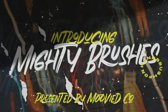 Mighty Brushes Font Mighty Brushes Font Poster 1