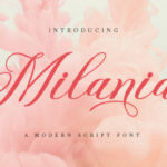 Milania Font Poster 1